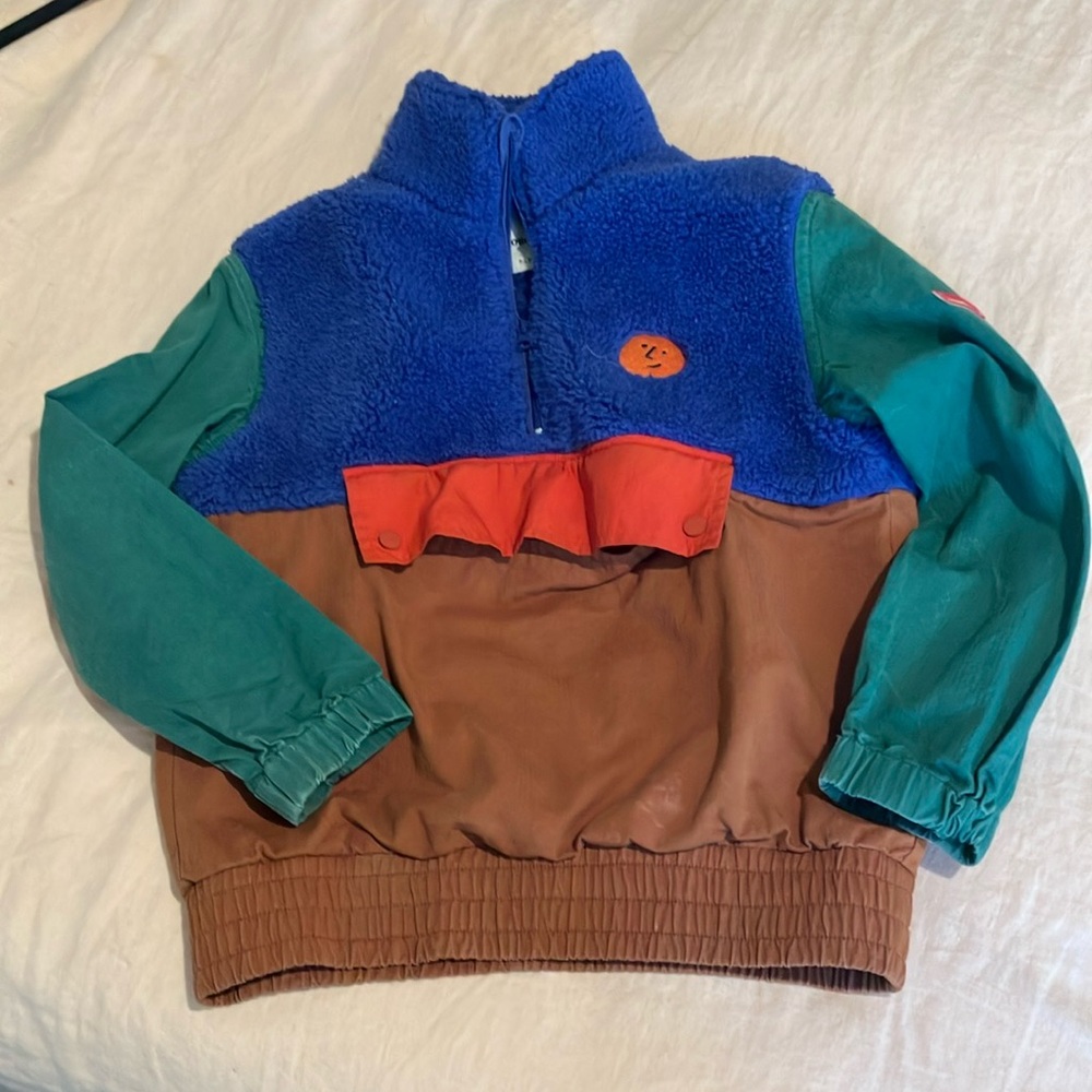 Bobo choses 6-7 half zip pullover jacket